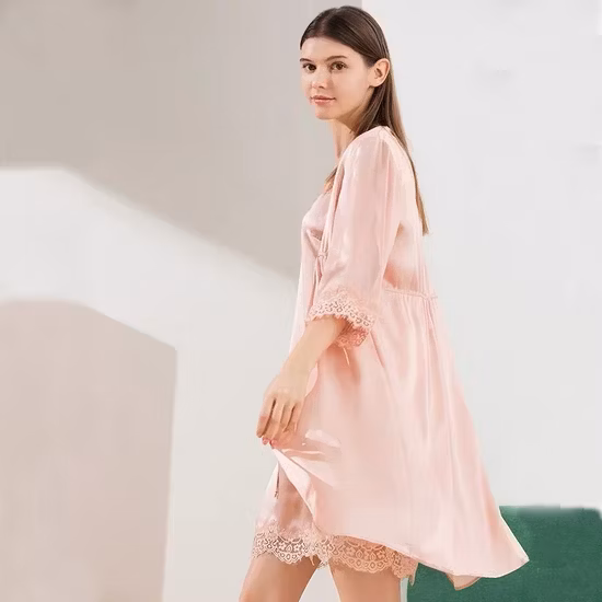 Fabricant 6A Grade 100 % soie Hot Sale Robe courte en soie de marque personnalisée